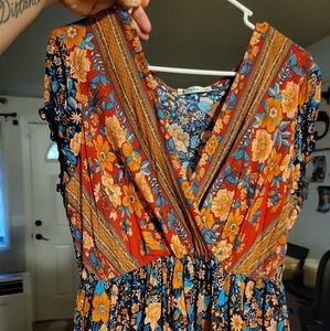 Boho floral Maxi Dress